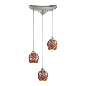 ELK Home - 528-3MLT - Three Light Pendant - Fusion - Satin Nickel