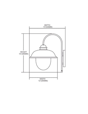 ELK Home - 62000-1 - One Light Outdoor Wall Sconce - Streetside Cafe - Matte Black