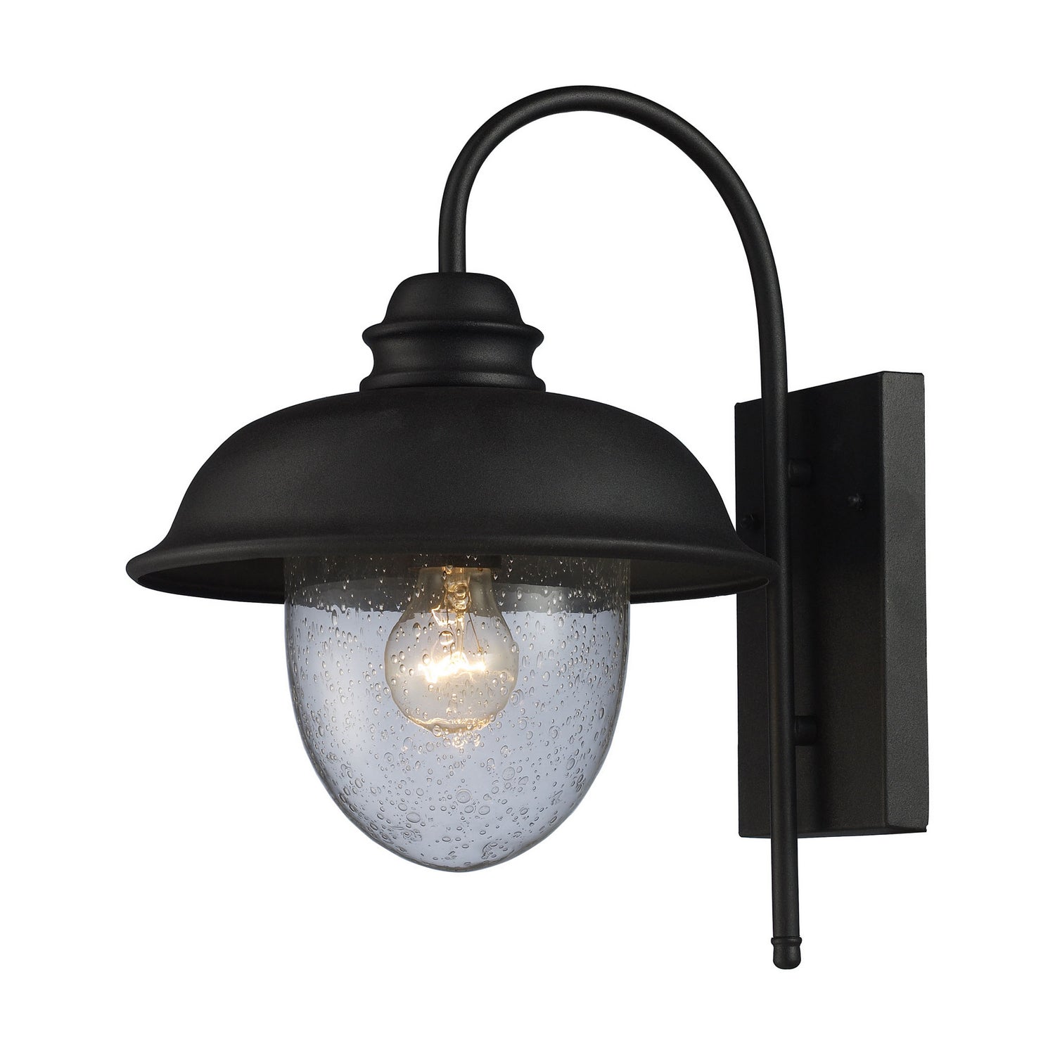 ELK Home - 62000-1 - One Light Outdoor Wall Sconce - Streetside Cafe - Matte Black