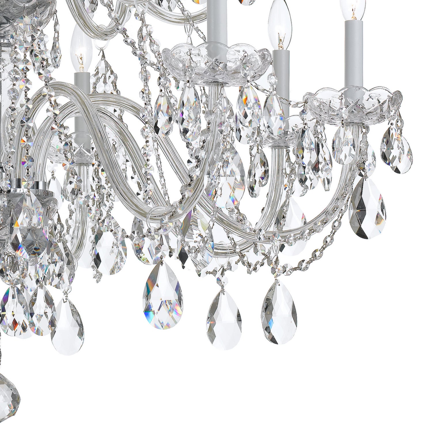 Crystorama - 1139-CH-CL-MWP - 16 Light Chandelier - Traditional Crystal - Polished Chrome