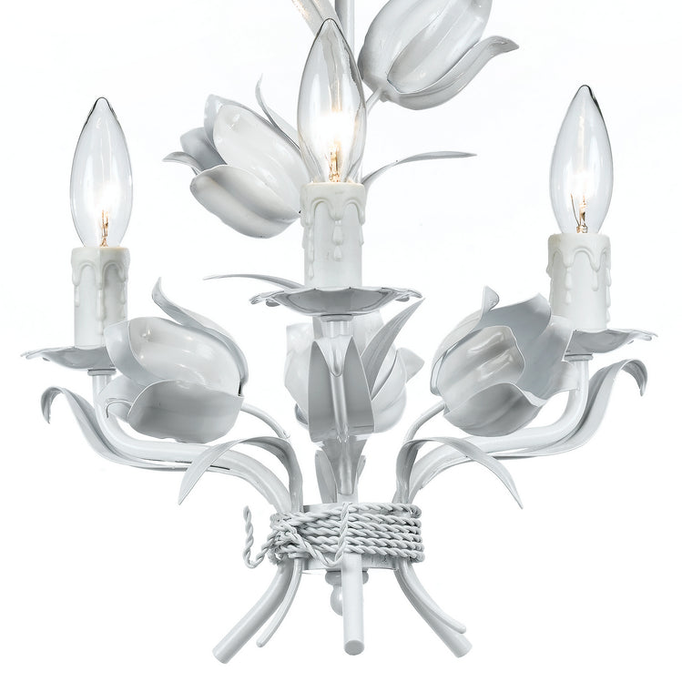 Crystorama - 4813-WW - Three Light Mini Chandelier - Southport - Wet White