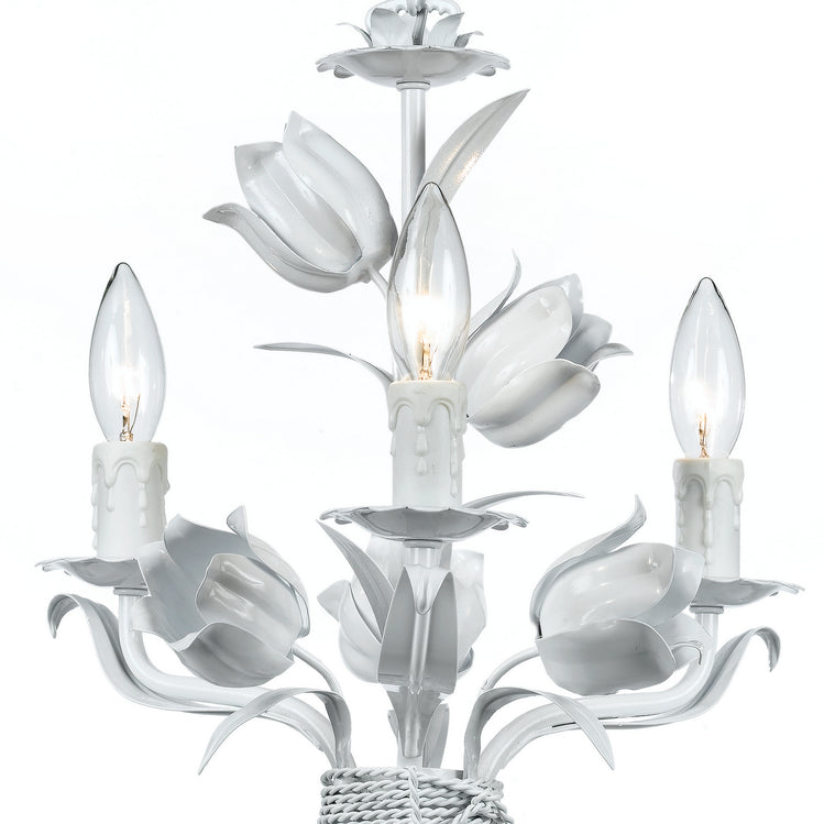 Crystorama - 4813-WW - Three Light Mini Chandelier - Southport - Wet White