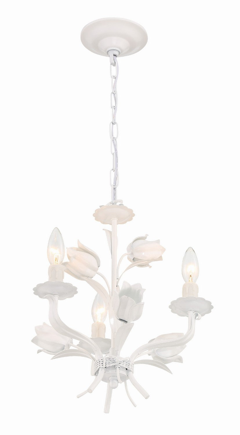 Crystorama - 4813-WW - Three Light Mini Chandelier - Southport - Wet White