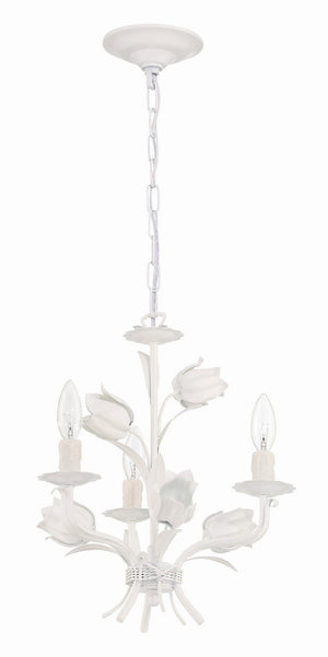 Crystorama - 4813-WW - Three Light Mini Chandelier - Southport - Wet White