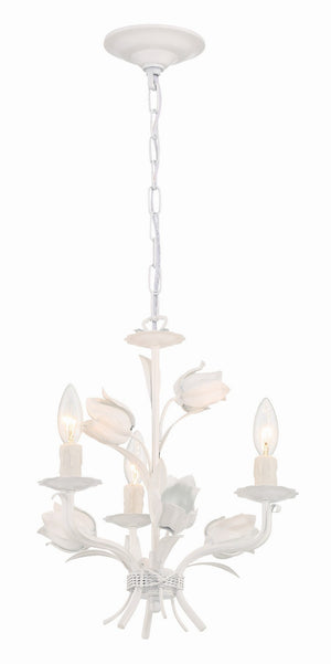 Crystorama - 4813-WW - Three Light Mini Chandelier - Southport - Wet White