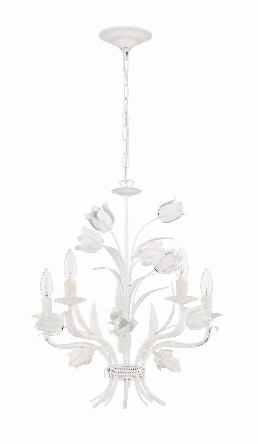 Crystorama - 4815-WW - Five Light Chandelier - Southport - Wet White