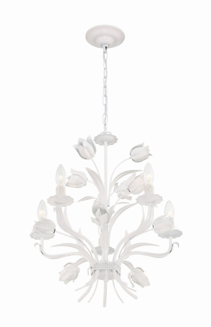 Crystorama - 4815-WW - Five Light Chandelier - Southport - Wet White