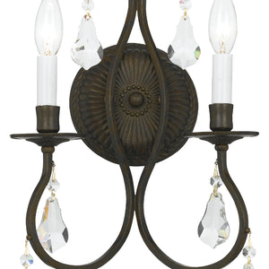 Crystorama - 5012-EB-CL-MWP - Two Light Wall Sconce - Ashton - English Bronze