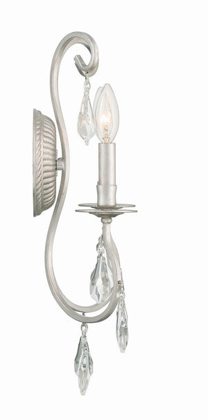 Crystorama - 5012-OS-CL-MWP - Two Light Wall Sconce - Ashton - Olde Silver