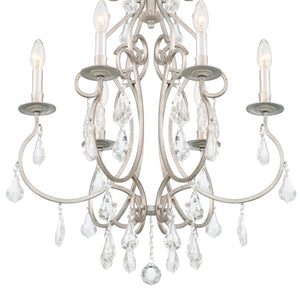 Crystorama - 5016-OS-CL-MWP - Six Light Chandelier - Ashton - Olde Silver