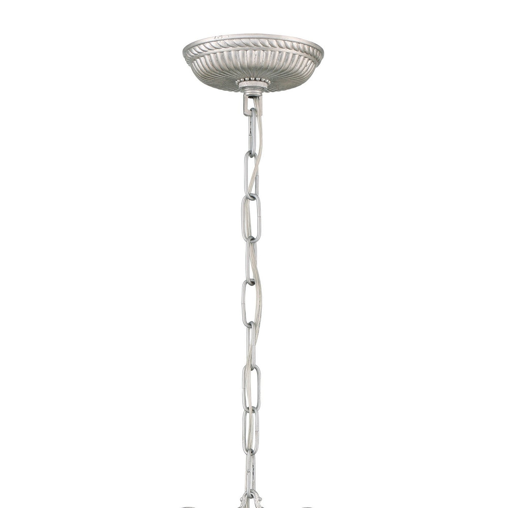 Crystorama - 5016-OS-CL-MWP - Six Light Chandelier - Ashton - Olde Silver