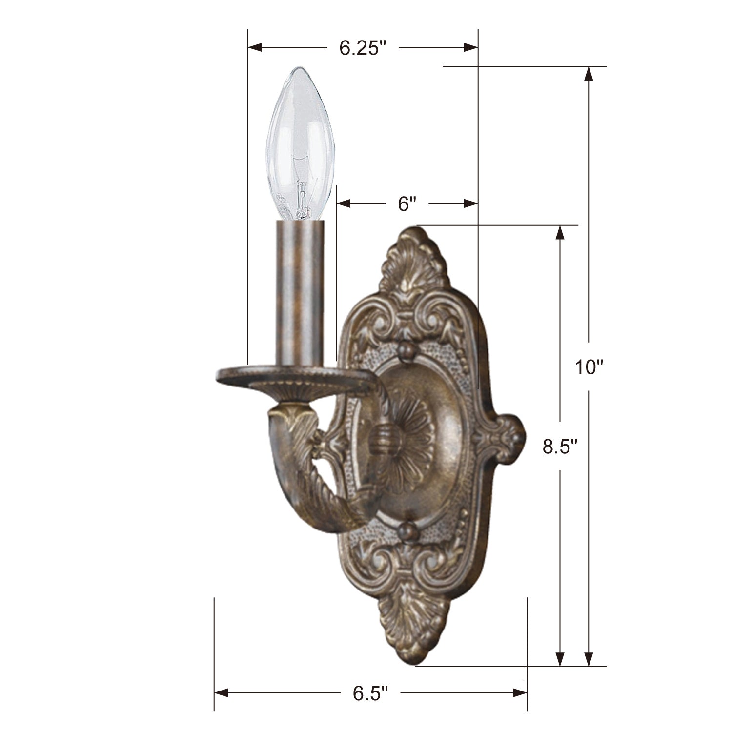 Crystorama - 5111-VB - One Light Wall Sconce - Paris Market - Venetian Bronze