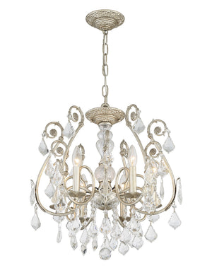 Crystorama - 5115-OS-CL-MWP - Six Light Chandelier - Regis - Olde Silver