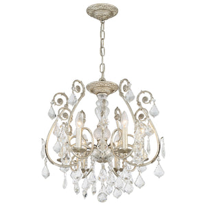 Crystorama - 5115-OS-CL-SAQ - Six Light Chandelier - Regis - Olde Silver