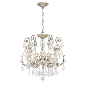 Crystorama - 5115-OS-CL-SAQ - Six Light Chandelier - Regis - Olde Silver