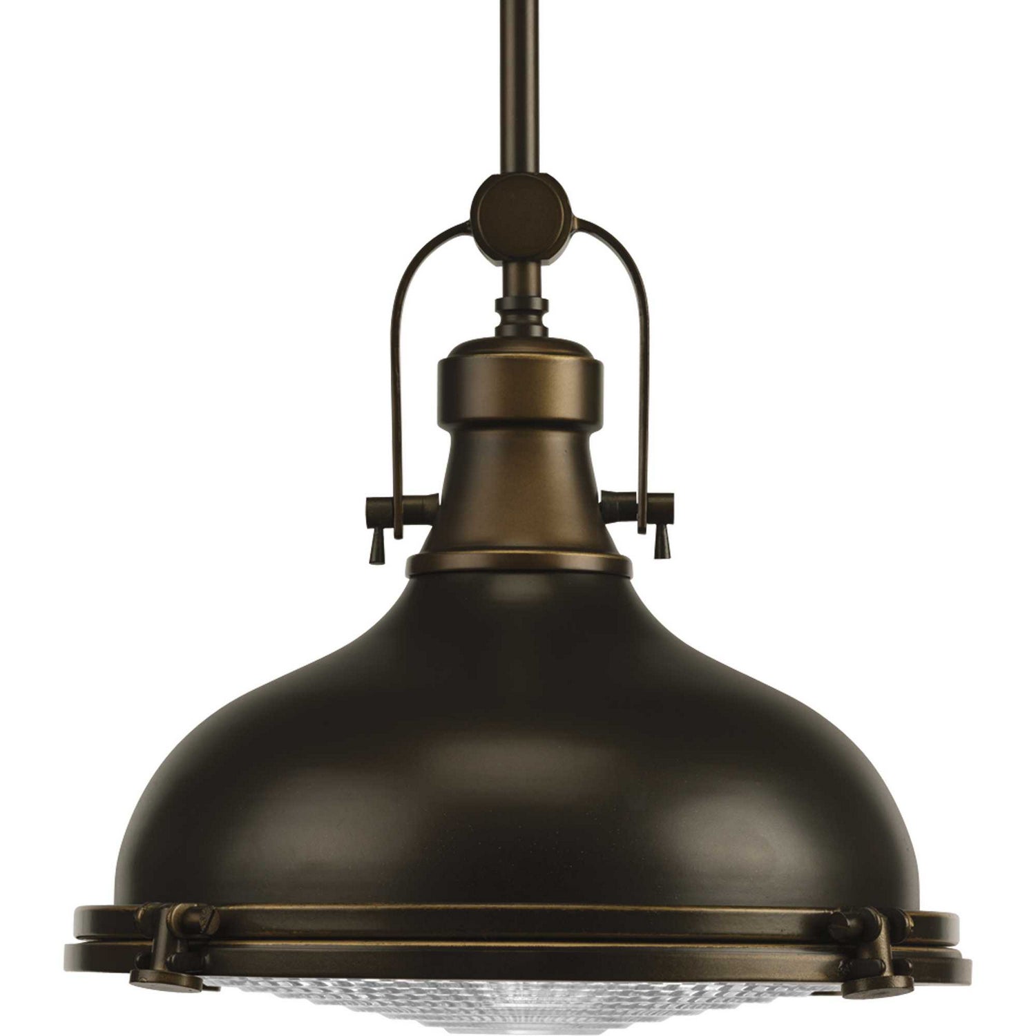 Progress Lighting - P5188-108 - One Light Pendant - Fresnel Pendant - Oil Rubbed Bronze