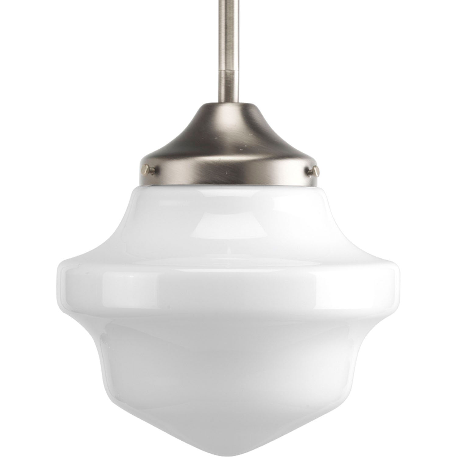 Progress Lighting - P5196-09 - One Light Mini Pendant - School House Pendant - Brushed Nickel