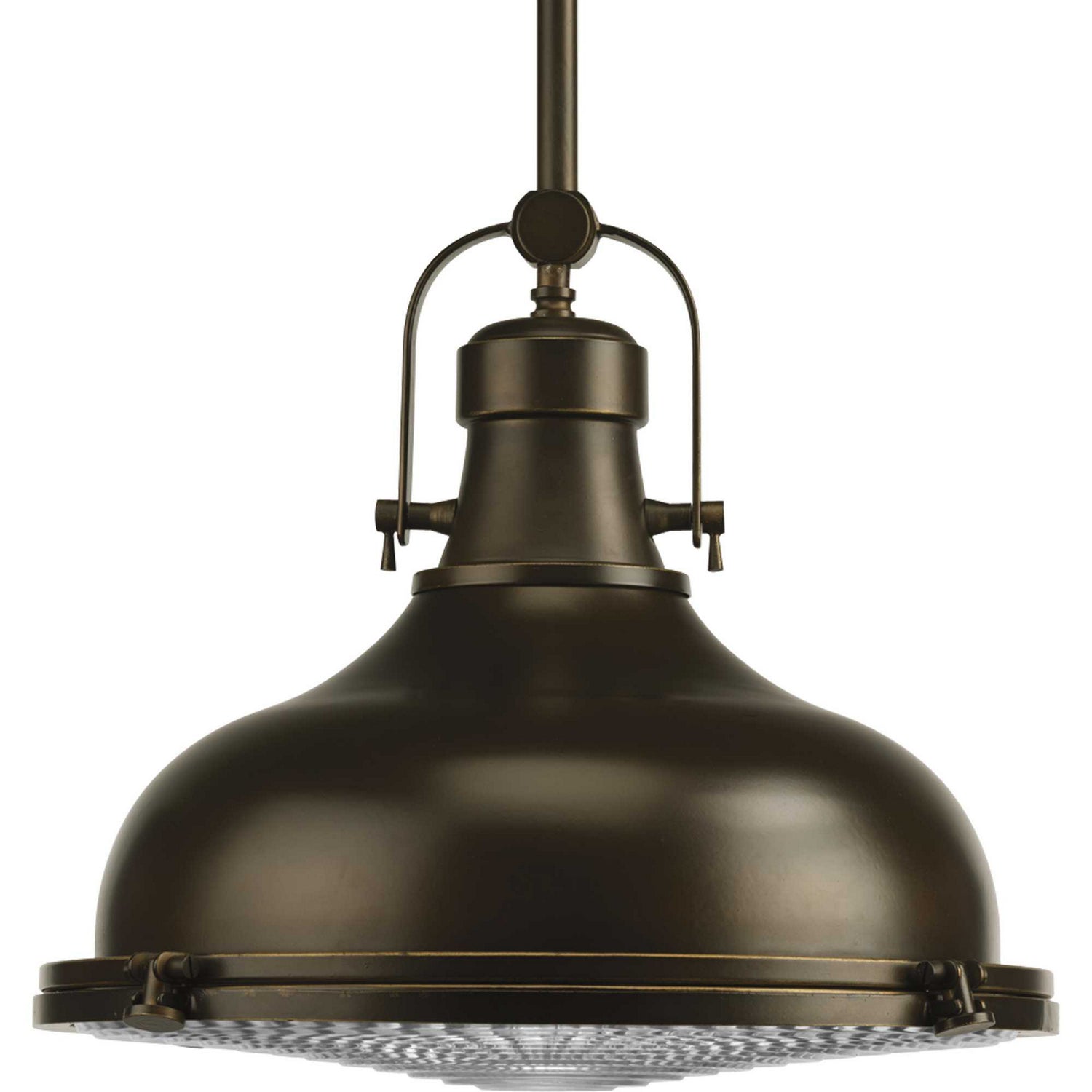 Progress Lighting - P5197-108 - One Light Pendant - Fresnel Pendant - Oil Rubbed Bronze