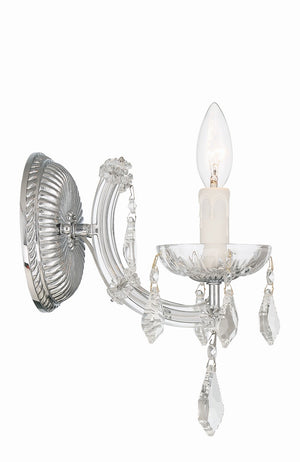 Crystorama - 4471-CH-CL-MWP - One Light Wall Sconce - Maria Theresa - Polished Chrome