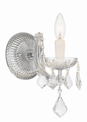 Crystorama - 4471-CH-CL-MWP - One Light Wall Sconce - Maria Theresa - Polished Chrome