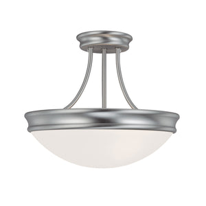 Capital Lighting - 2037MN - Three Light Semi Flush Mount - Hansen - Matte Nickel