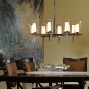 Hubbardton Forge - 104305-SKT-07-ZU0323 - Eight Light Chandelier - Constellation - Dark Smoke