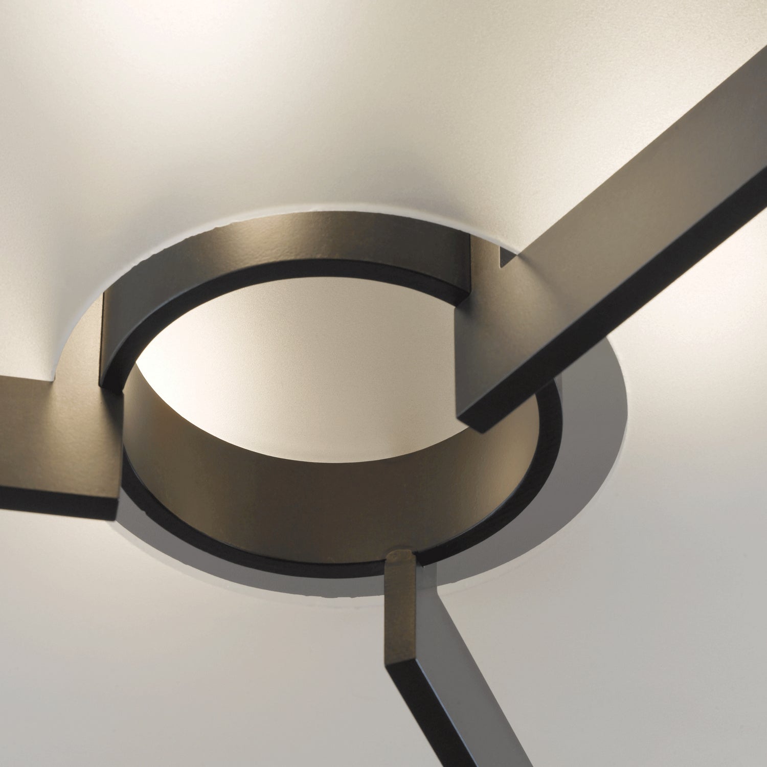 Hubbardton Forge - 126403-SKT-07-GG0216 - Three Light Semi-Flush Mount - Axis - Dark Smoke