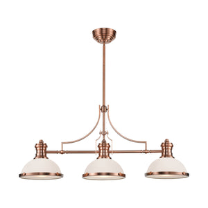 ELK Home - 66245-3 - Three Light Linear Chandelier - Chadwick - Antique Copper