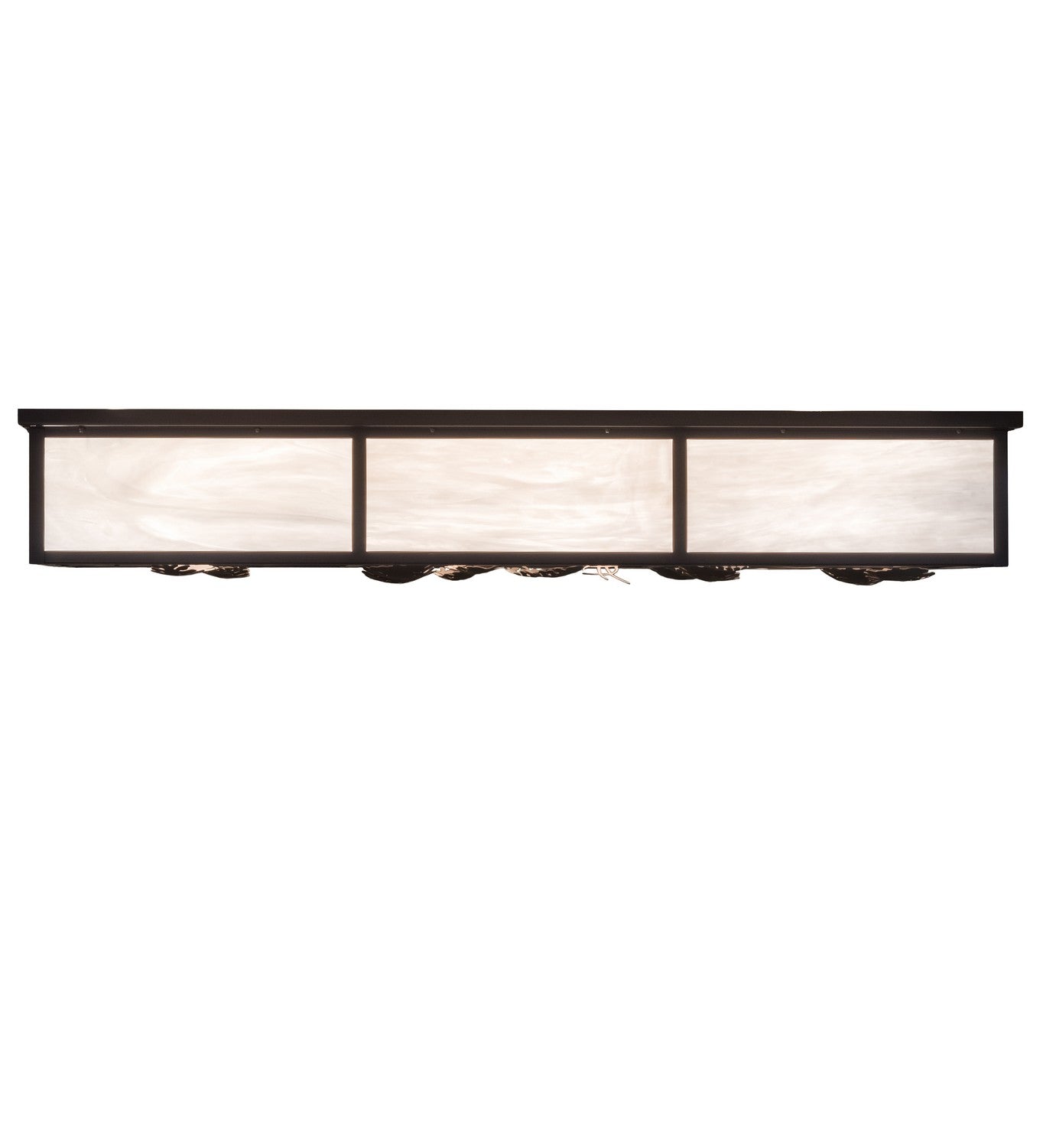 Meyda Tiffany - 117123 - 12 Light Flushmount - Mountain Pine - Cafe Noir