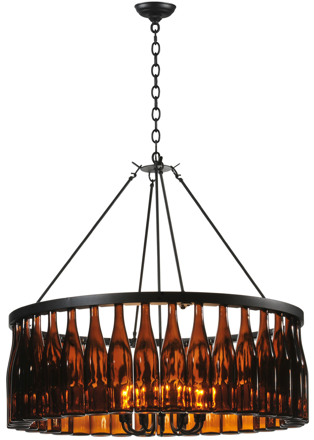 Meyda Tiffany - 119239 - 12 Light Chandelier - Tuscan Vineyard - Black Metal