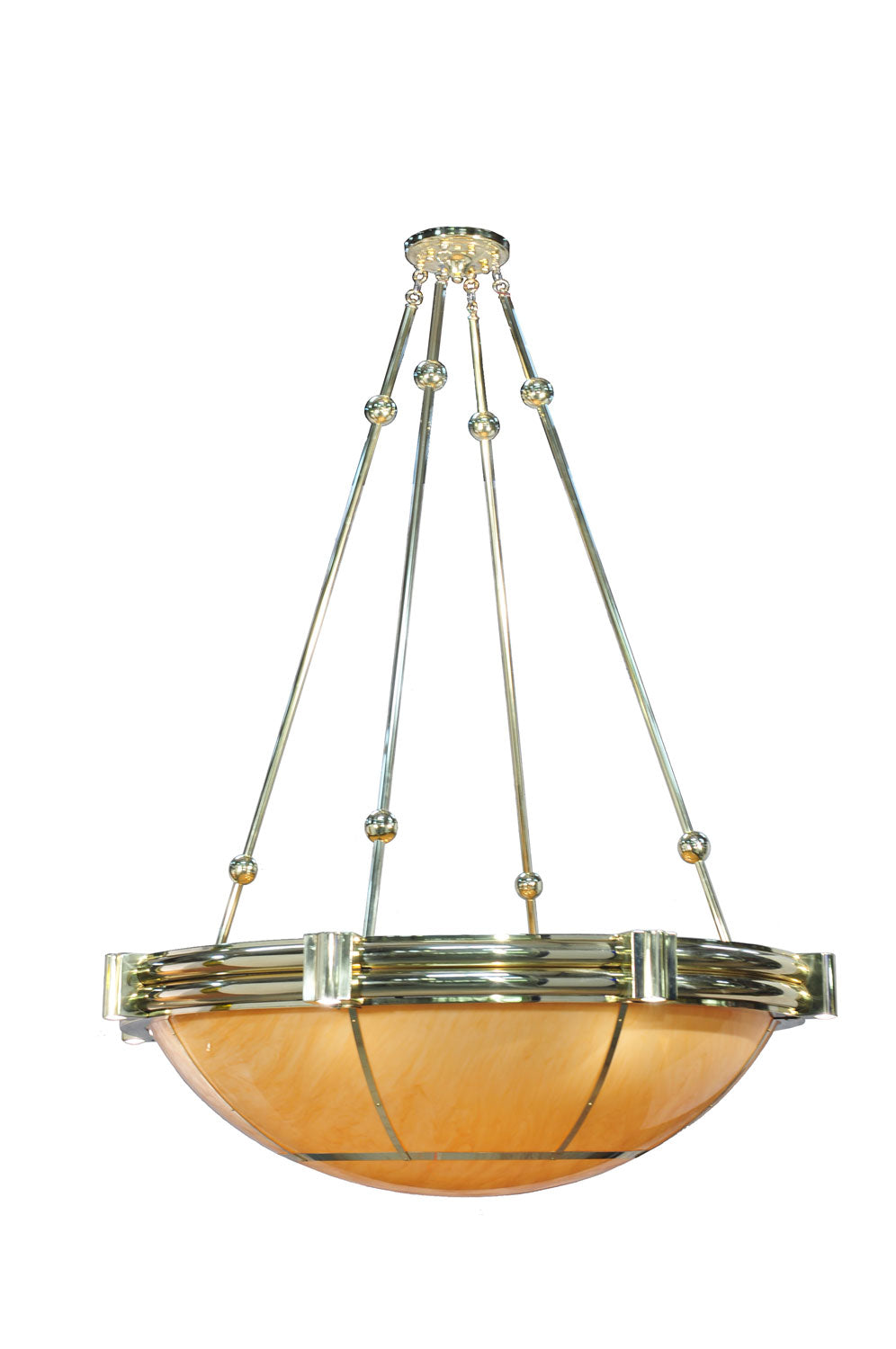 Meyda Tiffany - 119290 - 20 Light Inverted Pendant - Auburn - Polished Brass