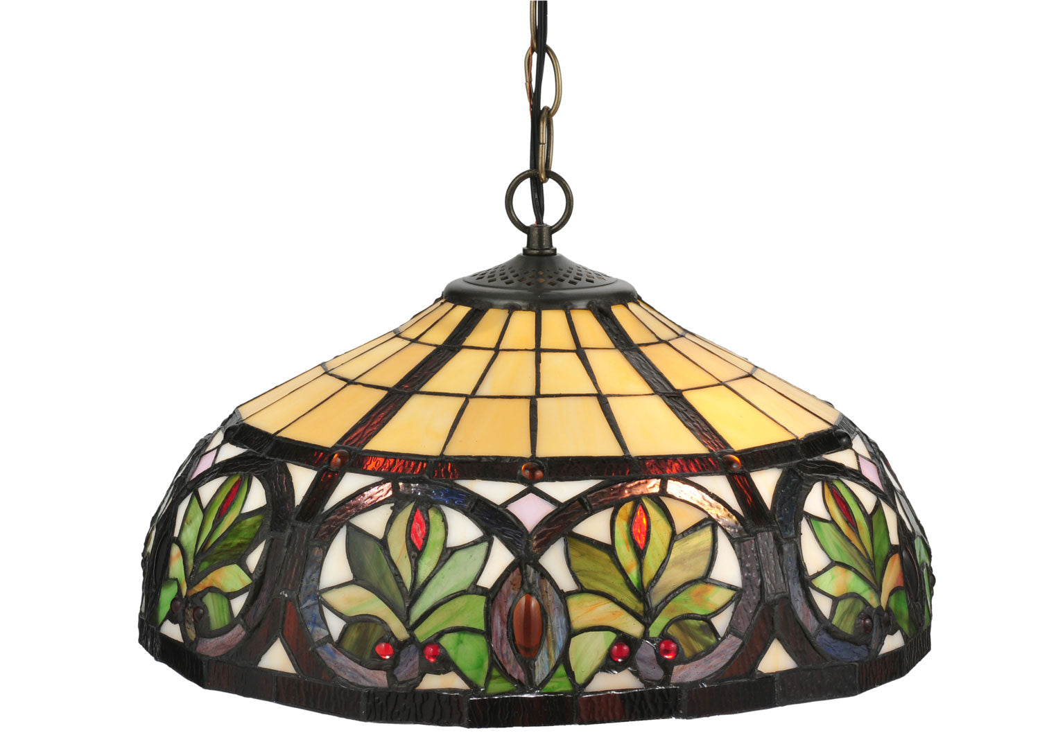 Meyda Tiffany - 119562 - Two Light Pendant - Barroco - Mahogany Bronze