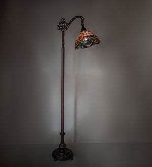 Meyda Tiffany - 120578 - Bridge Arm Floor Lamp - Saturday Morning - Mahogany Bronze