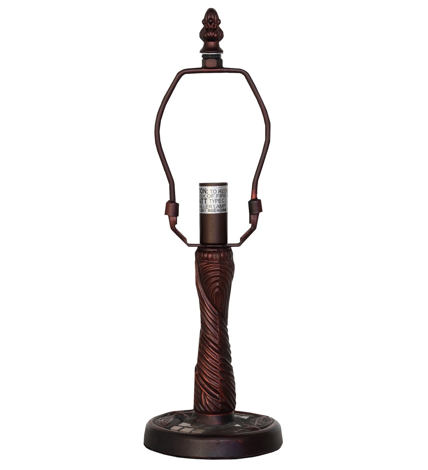 Meyda Tiffany - 26614 - One Light Mini Lamp - Tiffany Hanginghead Dragonfly - Antique Copper