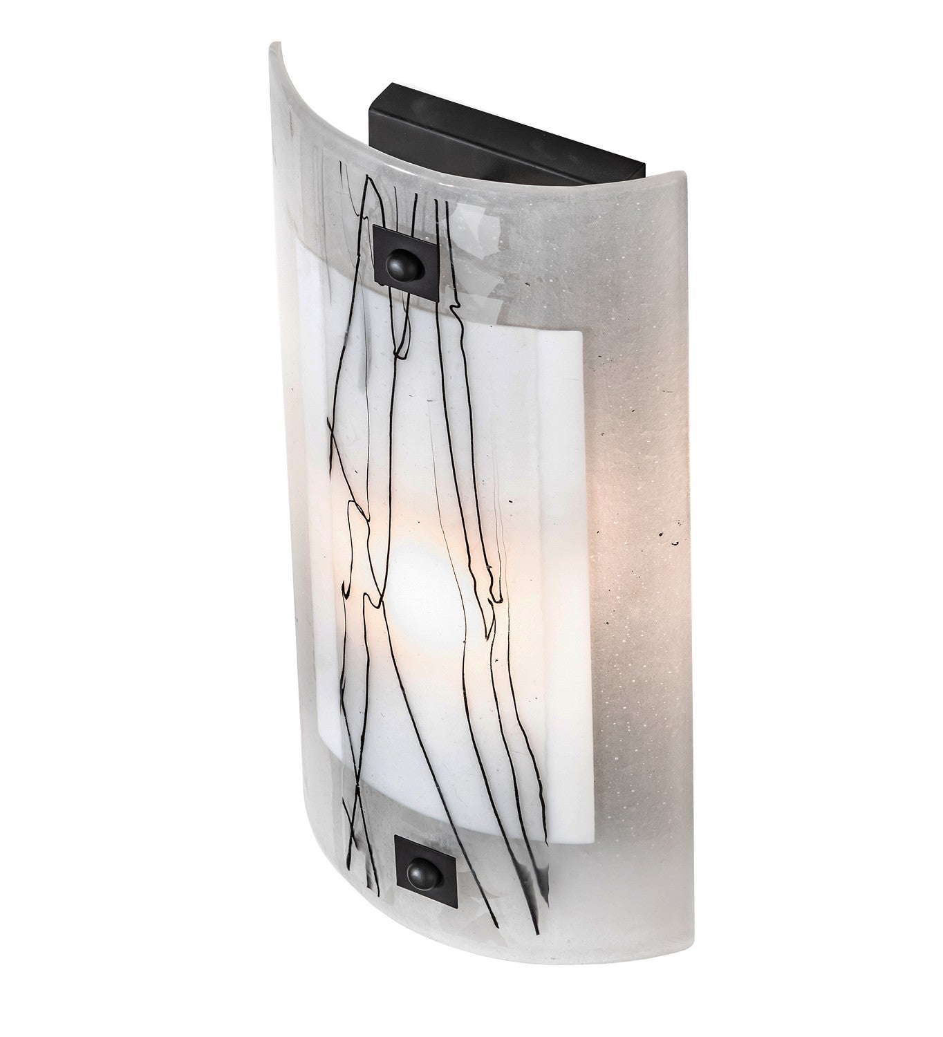 Meyda Tiffany - 26996 - One Light Wall Sconce - Metro Fusion - Solar Black