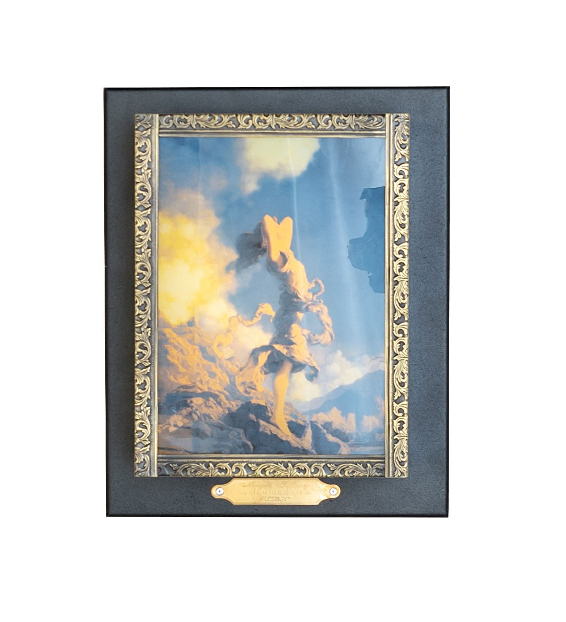 Meyda Tiffany - 38382 - One Light Wall Sconce - Maxfield Parrish - Textured Black/Antique Brass