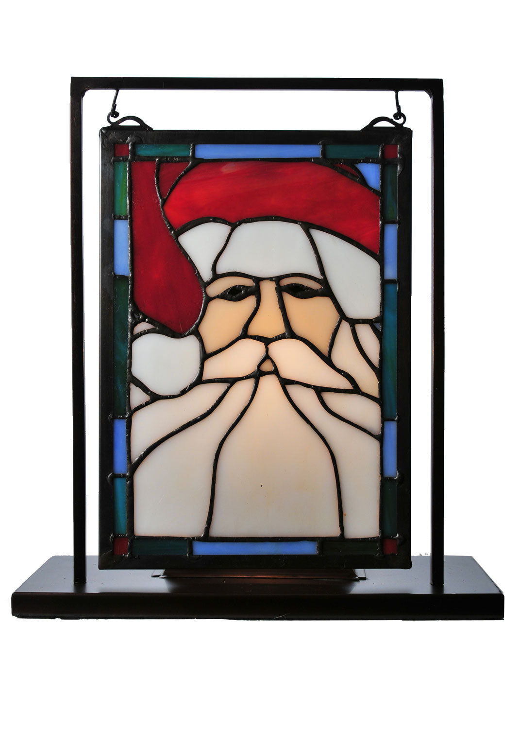 Meyda Tiffany - 65250 - Mini Tabletop Window - Santa Head - Bronze