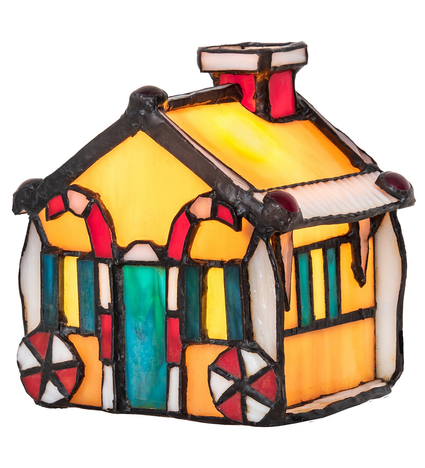 Meyda Tiffany - 82175 - One Light Accent Lamp - Gingerbread House - Multi