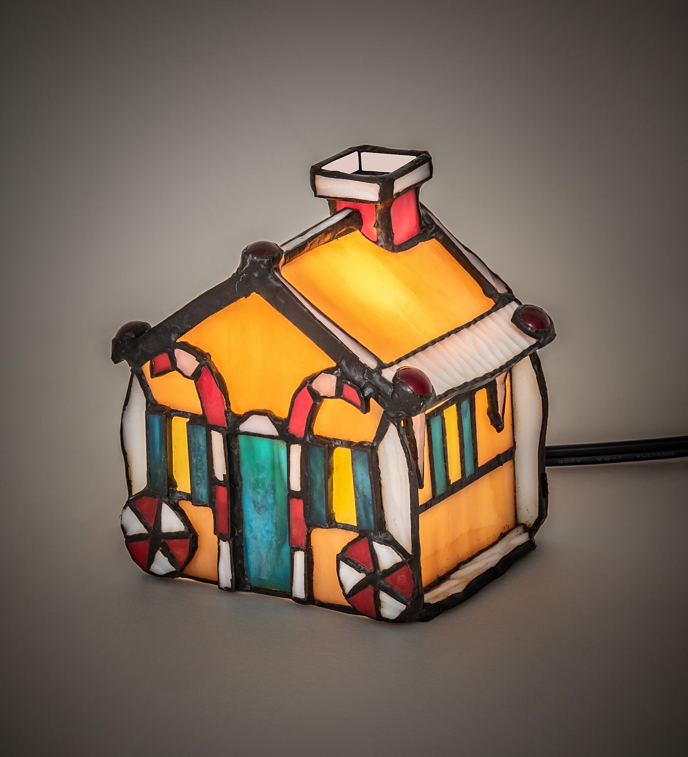 Meyda Tiffany - 82175 - One Light Accent Lamp - Gingerbread House - Multi