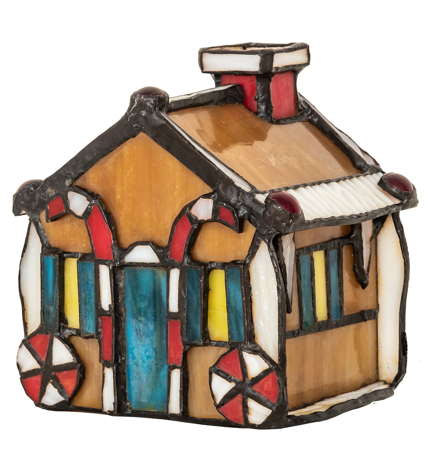 Meyda Tiffany - 82175 - One Light Accent Lamp - Gingerbread House - Multi