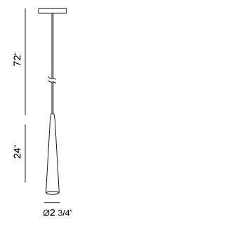 Eurofase - 20445-027 - SLIVER-PEN-24IN-PN - SLIVER - Polished Nickel