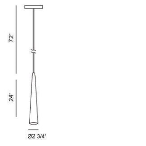 Eurofase - 20445-027 - SLIVER-PEN-24IN-PN - SLIVER - Polished Nickel