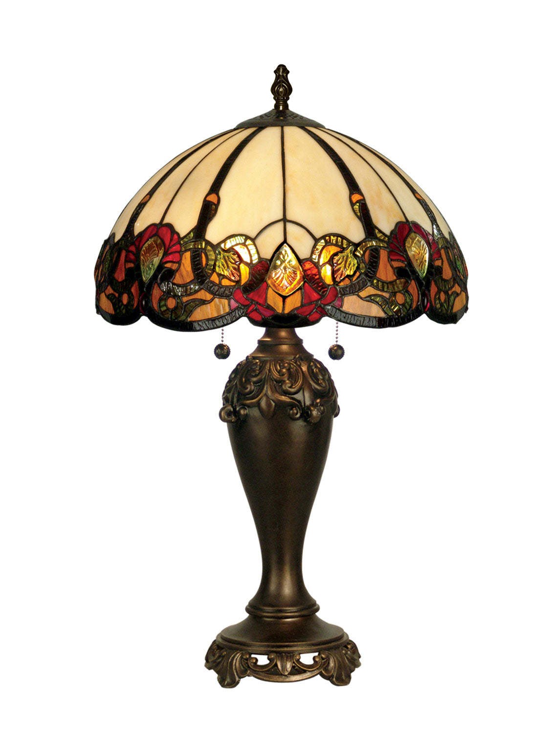 Dale Tiffany - TT90235 - Two Light Table Lamp - Crystal Baroque - Antique Golden Bronze