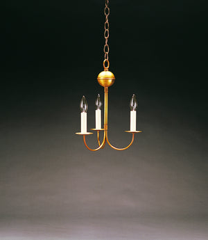 Northeast Lantern - 903-AB-LT3 - Three Light Hanging Lantern - Chandelier - Antique Brass