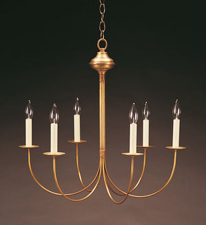 Northeast Lantern - 906-AB-LT6 - Six Light Hanging Lantern - Chandelier - Antique Brass