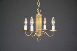 Northeast Lantern - 911S-AB-LT4 - Four Light Hanging Fixture - Chandelier - Antique Brass