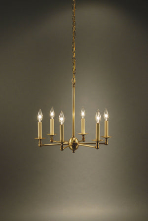 Northeast Lantern - 935-AB-LT6 - Six Light Hanging Lantern - Chandelier - Antique Brass