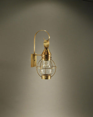 Northeast Lantern - 2721-AB-MED-CLR - One Light Wall Mount - Bosc - Antique Brass