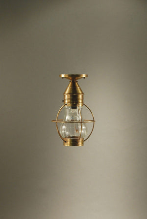 Northeast Lantern - 2724-AB-MED-OPT - One Light Flush Mount - Bosc - Antique Brass