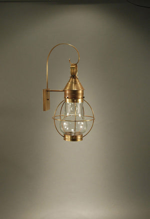 Northeast Lantern - 2731-AB-MED-CLR - One Light Wall Mount - Bosc - Antique Brass